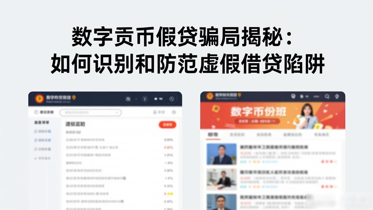 数字货币假贷_数字货币借贷骗局识别_假贷平台防范技巧