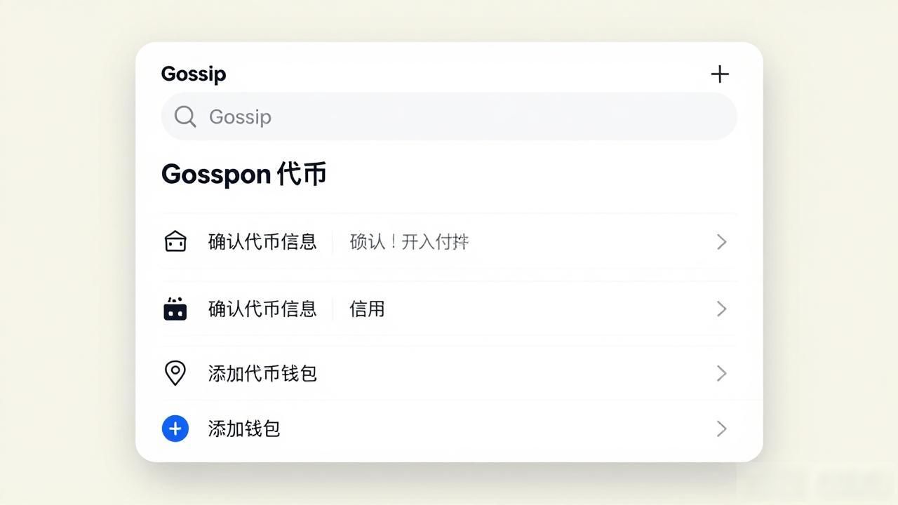 imToken添加Gossip代币操作步骤_imToken支持Gossip代币添加方法_imtoken支持gossip