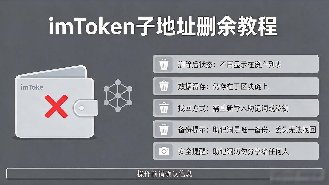 imtoken子地址怎么删除_imToken子地址删除操作步骤_imToken删除子地址注意事项