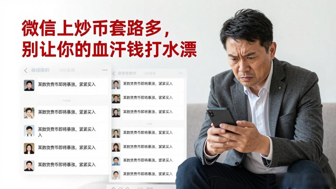 微信群里数字货币骗局_免费上课K线图收益截图P图_数字货币微信套路
