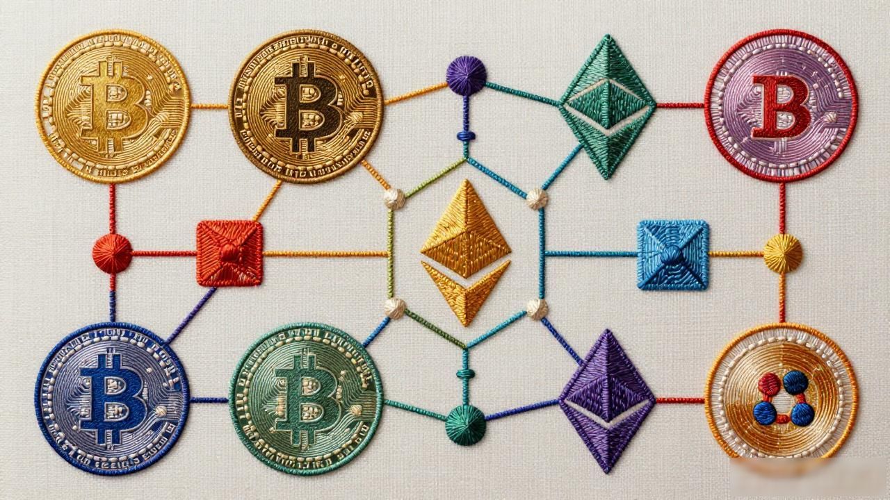 绣刻数字货币_传统刺绣手艺人绣刻数字货币 非遗传承新路径数字货币刺绣 区块链符号刺绣作品