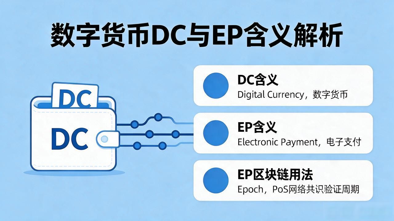 数字货币DC和EP分别代表什么_Decentralized_Digital Currency