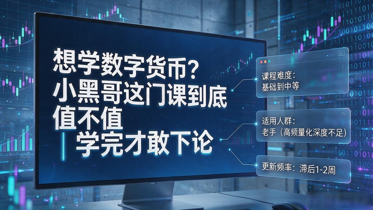 小黑哥比特币教学_数字货币课程评价_小黑哥 数字货币课程