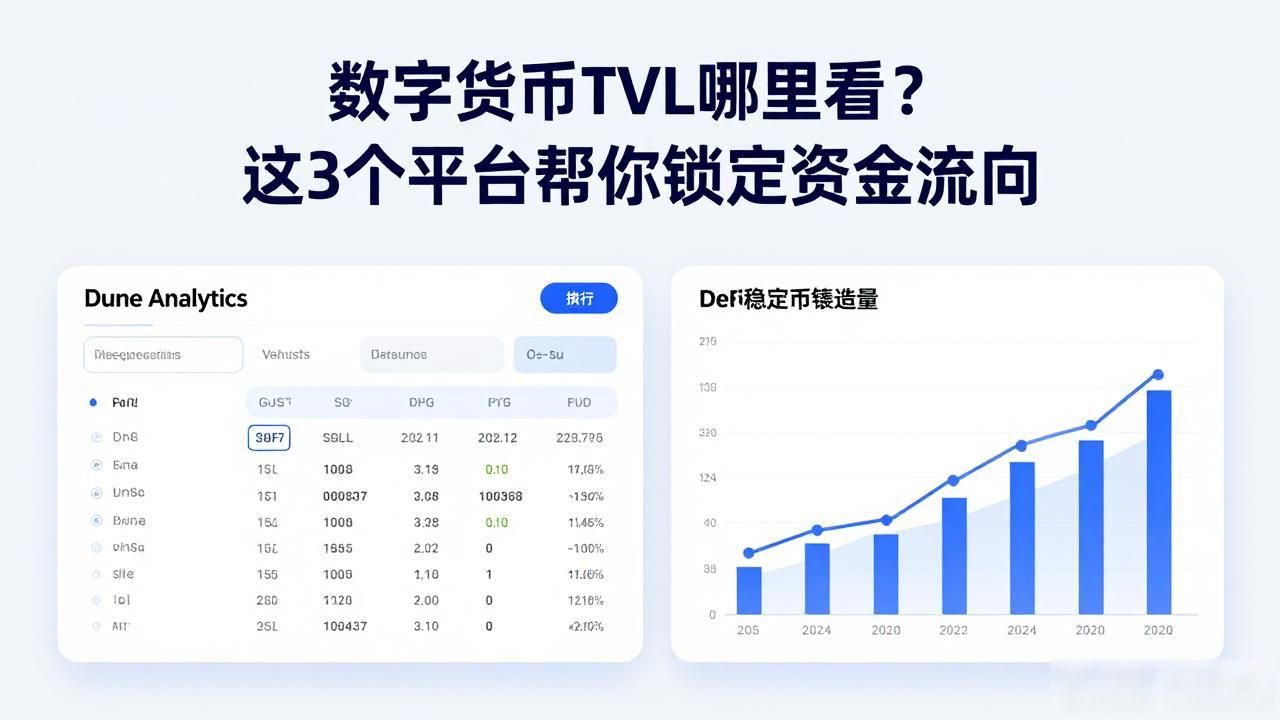 数字货币tvl哪里看_DefiLlama平台TVL数据查看_链圈交易员资金流向查询