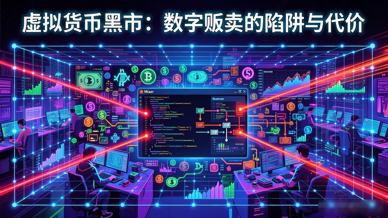数字贩卖洗钱诈骗防范_虚拟货币非法交易风险_虚拟货币市场数字贩卖