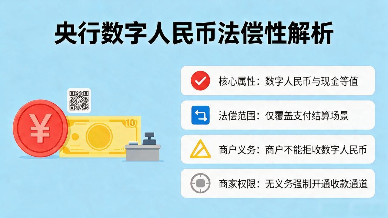数字人民币商户拒收规定_央行数字货币法偿性_央行数字货币的法偿性