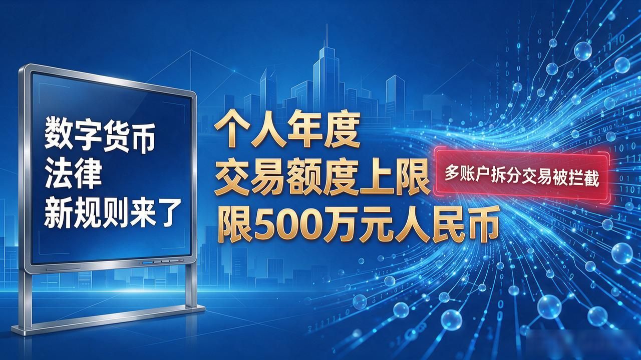 2026年数字货币法律框架持牌经营要求_个人年度交易额度500万税务审查_数字货币法律新规则