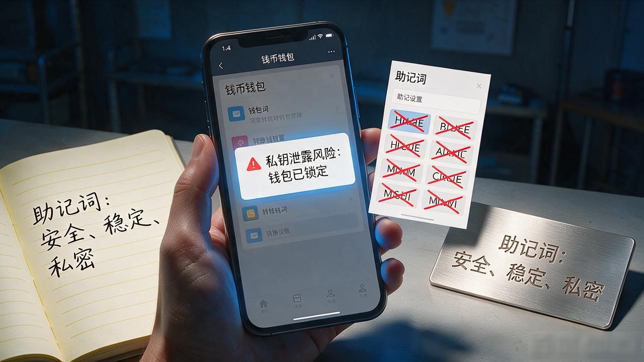 手机钱包安全存储私钥助记词方法_USDT跨境结算热钱包冷钱包区别_数字货币可以存手机吗