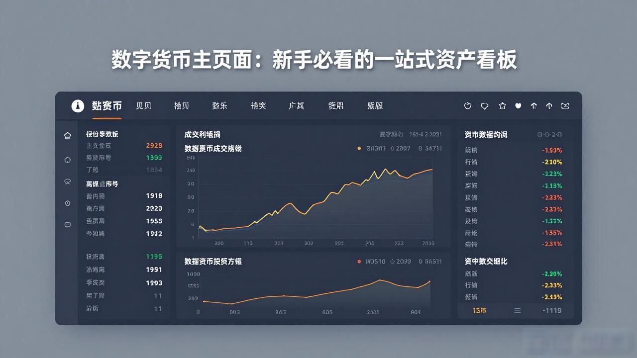 数字货币交易软件主页面设计_数字货币主页面_核心功能布局与行情数据展示