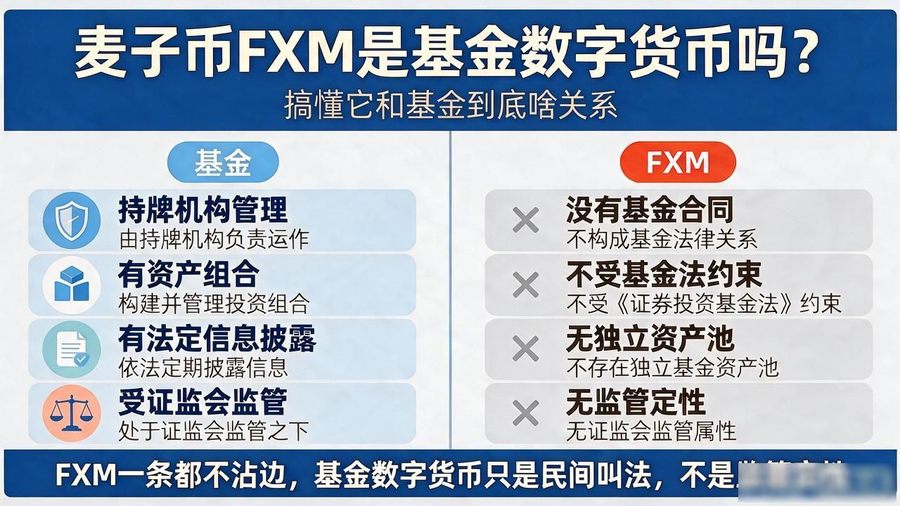 麦子币FXM是基金数字货币吗_麦子币FXM本质非基金_FXM与基金的区别分析