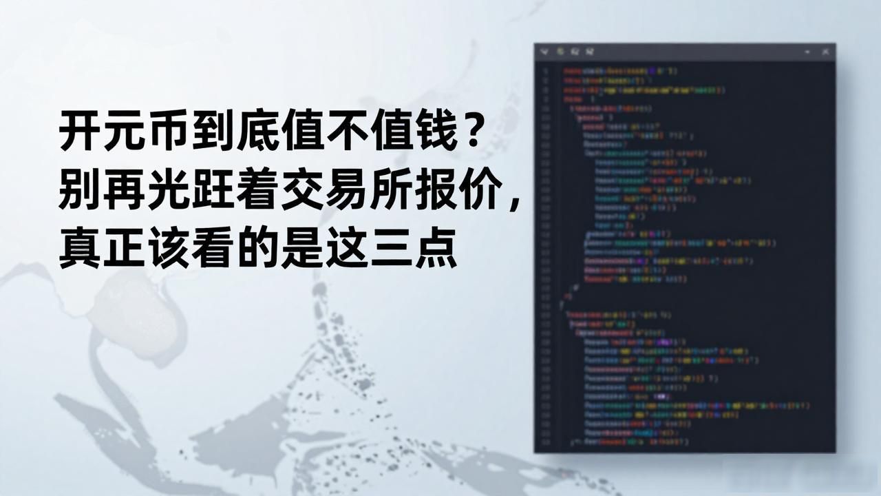 数字货币开元币值钱吗_开元币市场分析_开元币价值评估