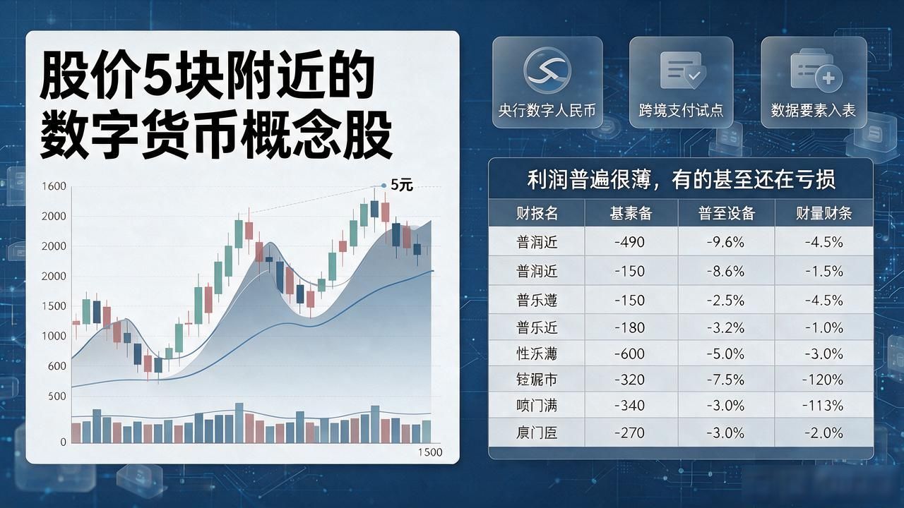 数字人民币试点服务商股票_5元附近数字货币概念股_数字货币5块左右股票